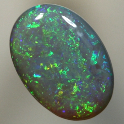 SOLID SEMI BLACK OPAL Sparkles of bright greens over blue